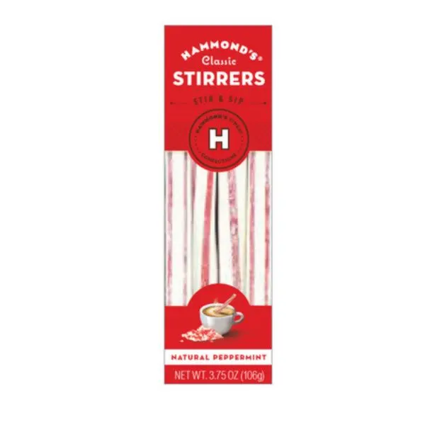 Hammond's Candies - Sugar Cocoa Stirrers - Peppermint