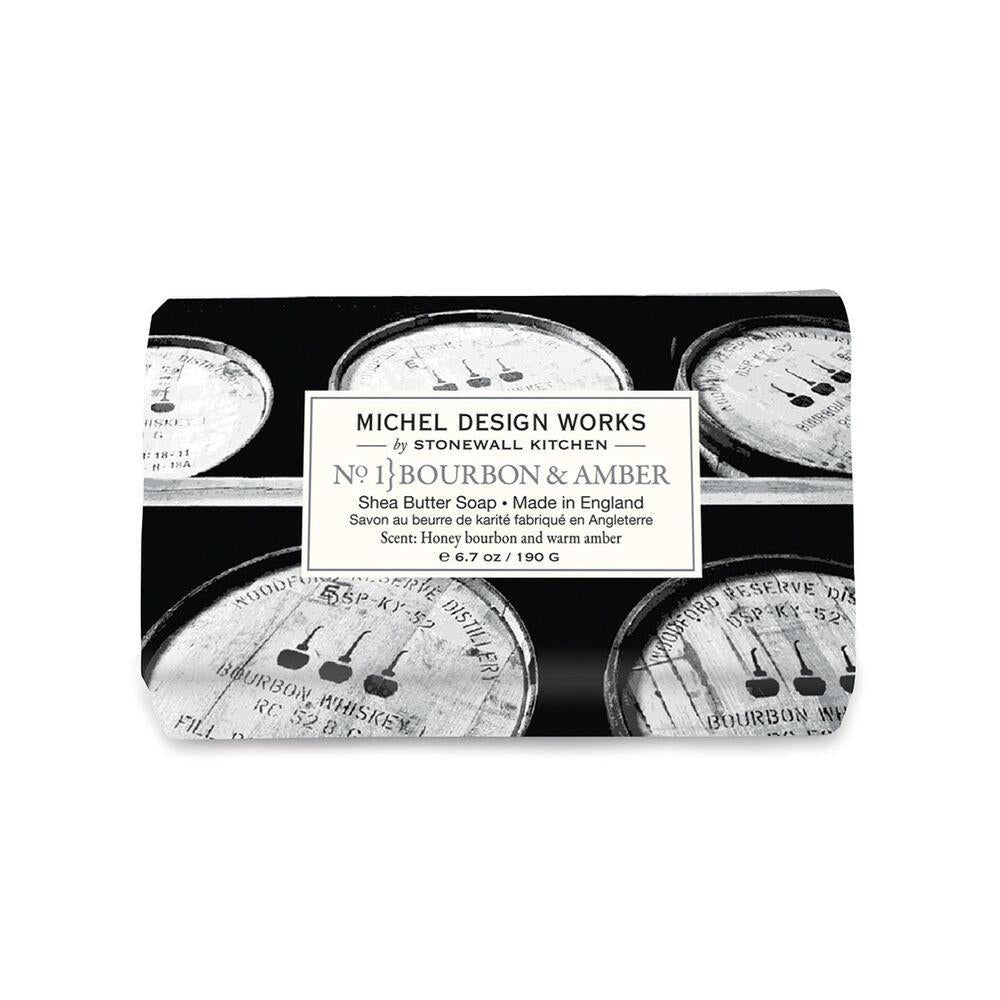 Michel Design Works - Bourbon & Amber Medium Bath Soap Bar 6.7oz 858399