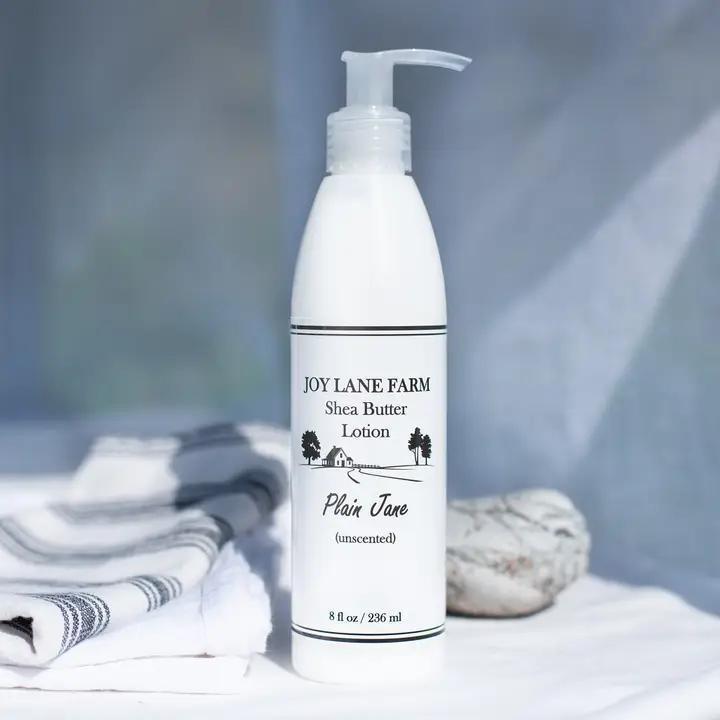 Joy Lane Farm - Plain Jane - Unscented Shea Butter Lotion 8 oz