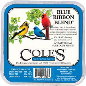 COLE'S Blue Ribbon Blend Suet Cake 80370055 DISCO