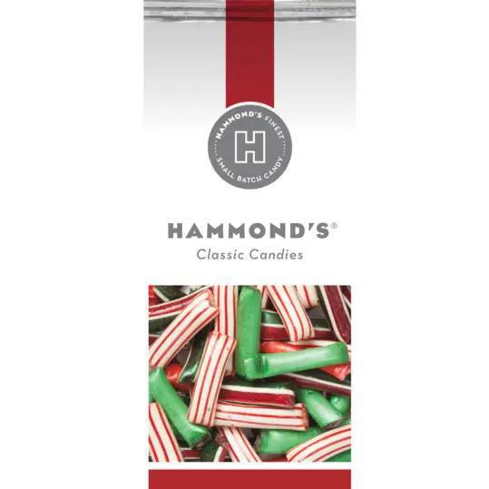 Hammond's Candies - Christmas Mix Straws Filled with Chocolate and Creme Gift Bag 5 oz - ST55015