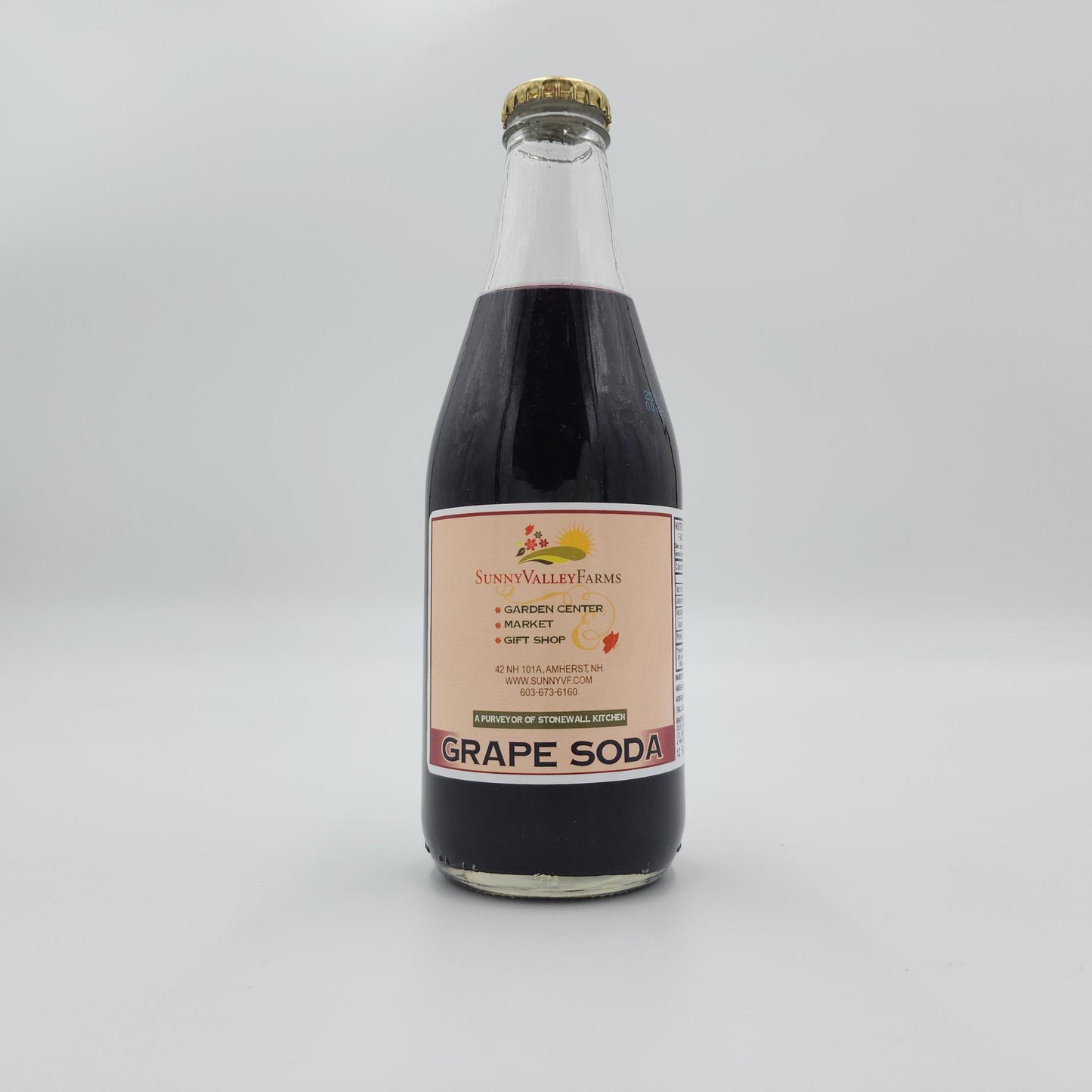 Sunny Valley Farms - Grape Soda 12 oz Glass Bottle