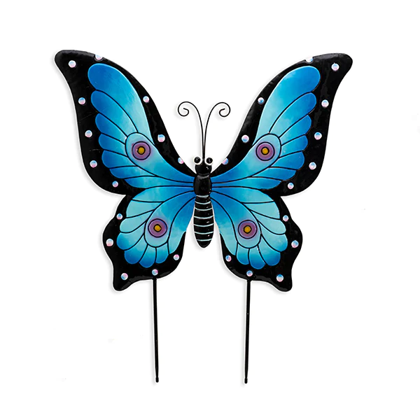 Land & Sea - Metal Giant Butterfly 34" tall HP245