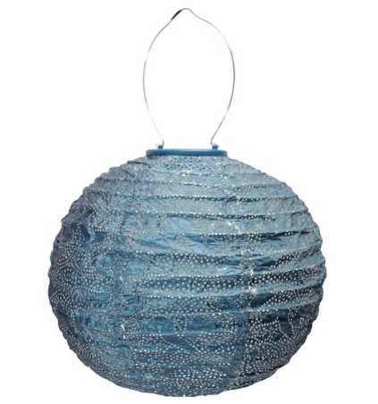 Lumiz LED Lantern - Round Marrakesh Solar Lantern, Petrol - LUM122