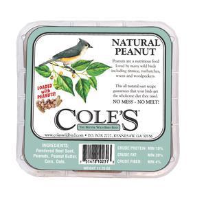 Cole's Natural Peanut Suet Cake 12ozz 80370058 DISCO