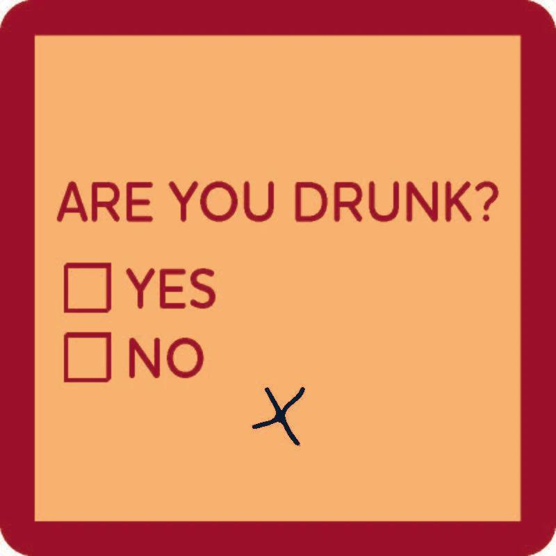 Drinks On Me: Coaster: Are You Drunk 1004
