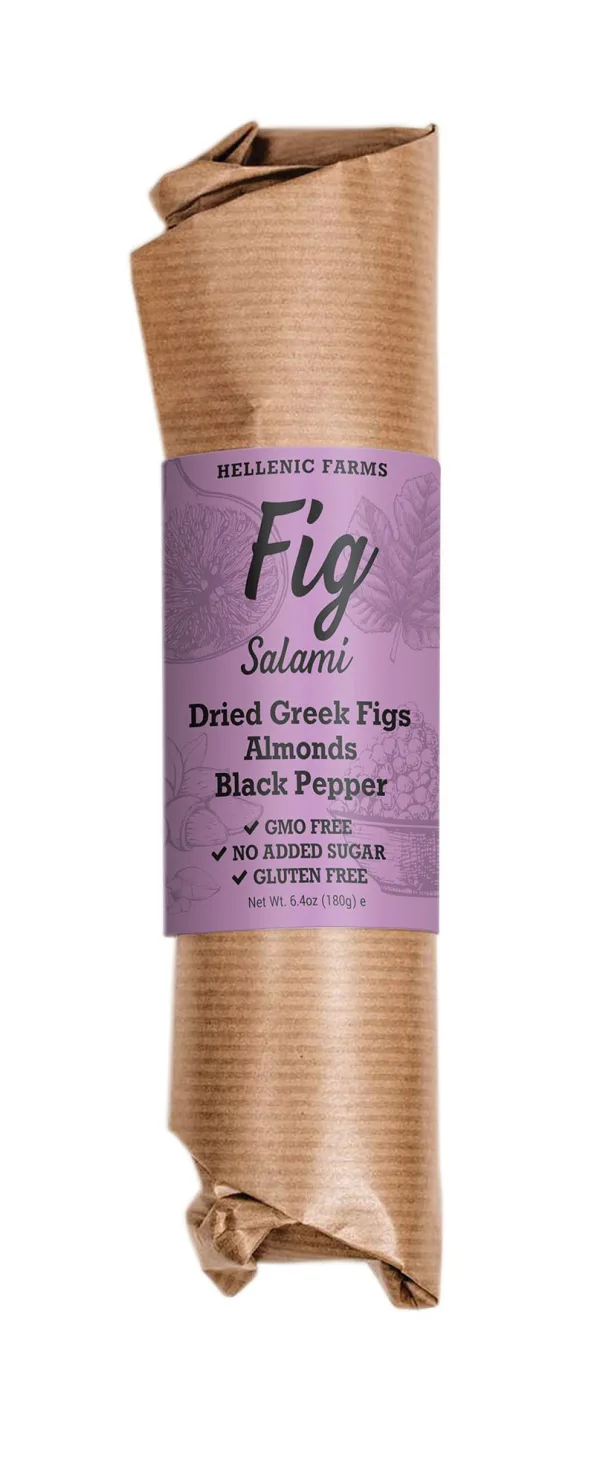Hellenic Farms Fig Salami W/ Almond and Pepper Vegan 6.3oz 39267