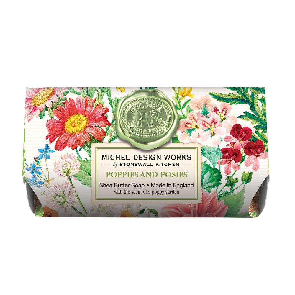 Michel Design Works - Poppies and Posies Large Bath Soap Bar SOAL385 802385
