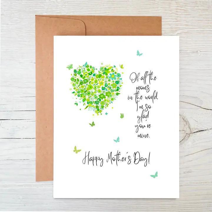 Raven's Edge Studio - Plantable Card | Mother’s Day Card | Eco Card | Flower Heart