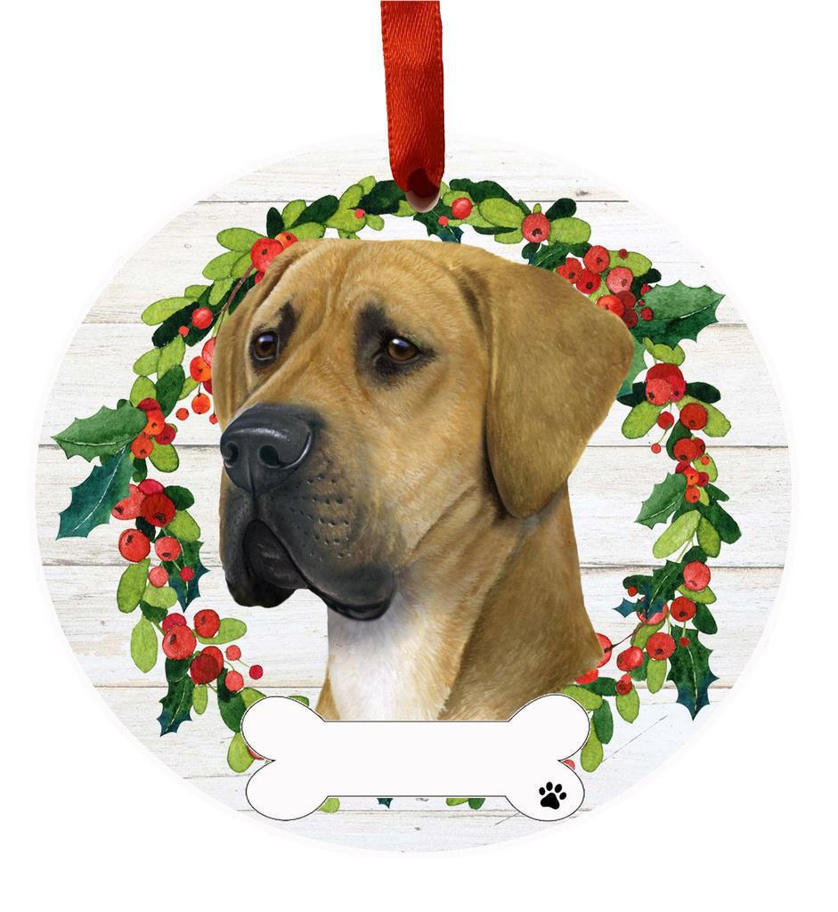 E&S Pets Great Dane, uncropped Ceramic Wreath Ornament 550-66