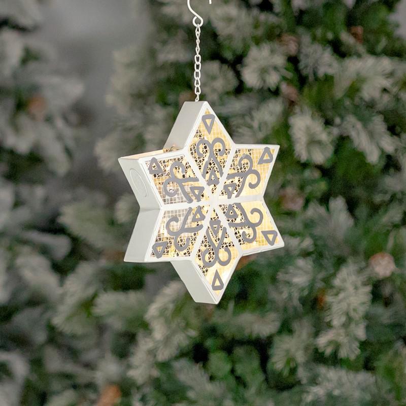 Light-Up Six-Point Star Snowflake - Small - ZR210468