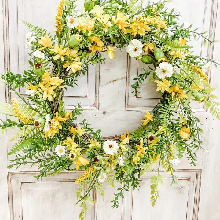 Wholesome Home Decor - 24" Summer Sunshine Wreath - BG284