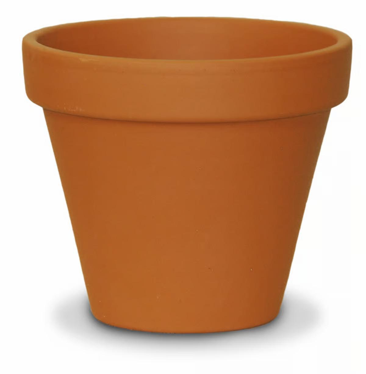 Ceramo Standard Pot- 1"T" x 1.15"W German Red Clay Pots (Pack of 8) - S-0115U