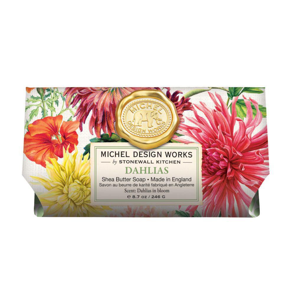 Michel Design Works - Dahlias Large Bath Soap Bar 8.7oz 802418