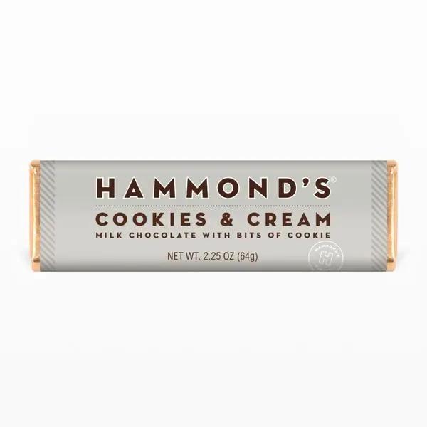 Hammond's Candies - Cookies and Creme Milk Chocolate Bar 2.25 oz - OC41612