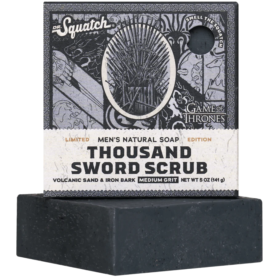 Dr. Squatch - Game of Thrones - Thousand Sword Scrub Bar Soap 5 oz