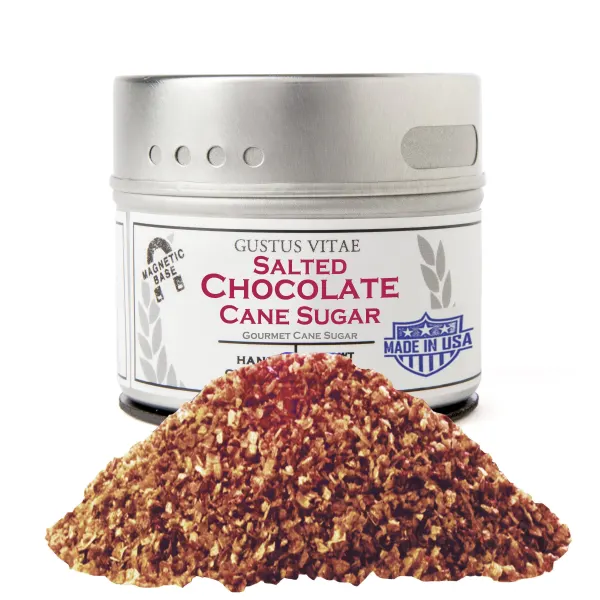 Gustus Vitae Salted Chocolate Cane Sugar Tin