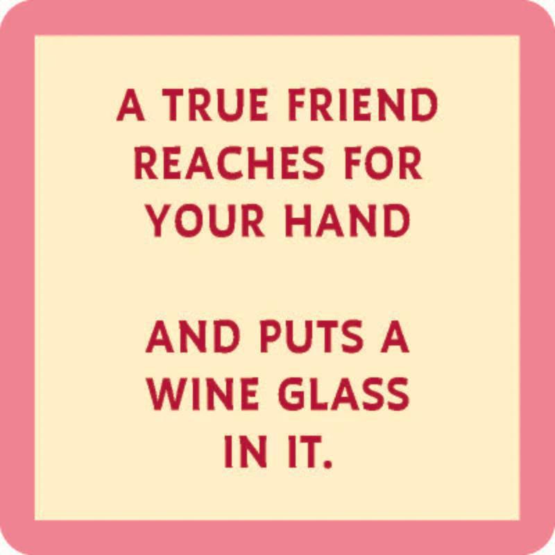 Drinks On Me: Coaster: Put A Wine Glass 1085