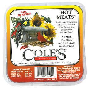 Cole's Hot Meats Suet Cake 12oz 80370057 DISCO