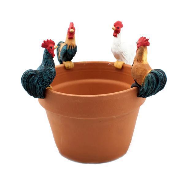 Land & Sea - 3" Pot Hanger Medium Rooster - PH47