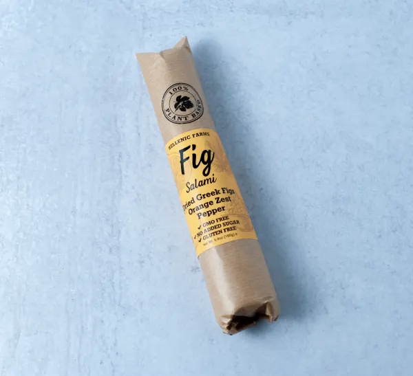 Hellenic Farms - Fig Salami W/ Orange Zest Vegan 6.4 oz - 801-9LR8L