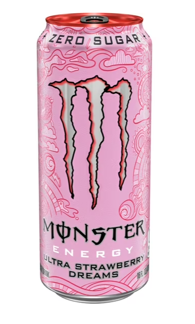 Monster Energy - Ultra Strawberry Dreams 16 oz Can - 412024