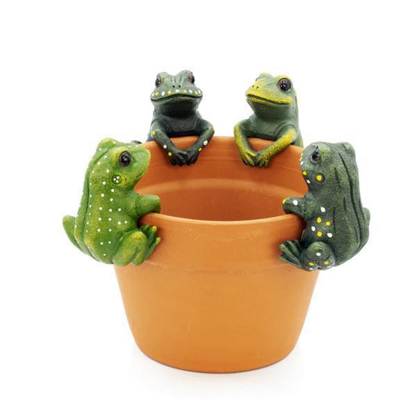 Land & Sea - Medium Frog Pot Hanger 3" - PH2