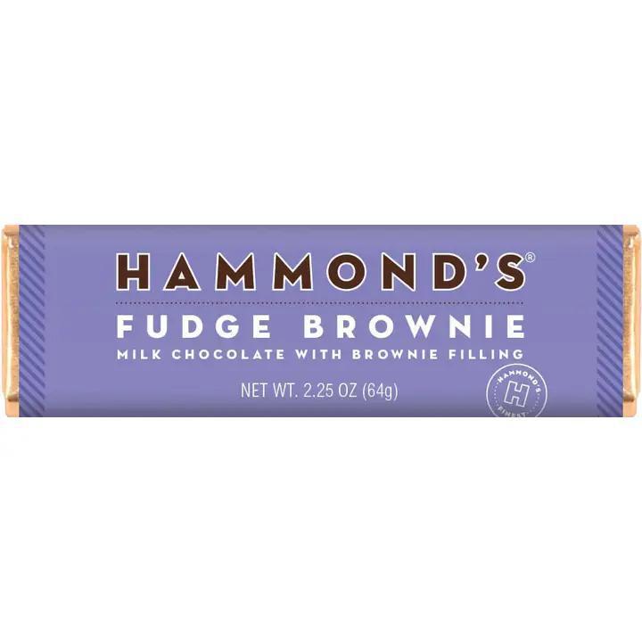 Hammond's Candies - Fudge Brownie Ganache Milk Chocolate Bar 2.25oz - OC44012