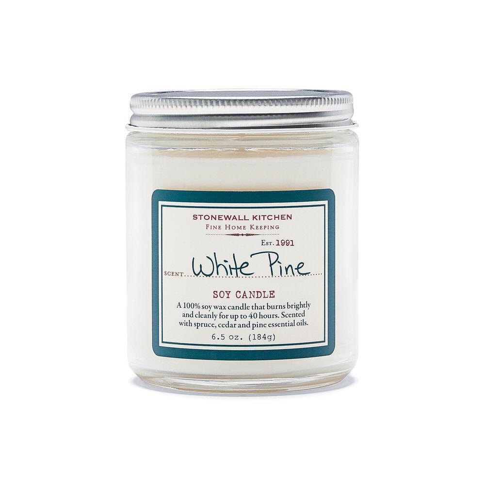 Stonewall Kitchen White Pine Soy Candle 6.5 oz jar 5625094