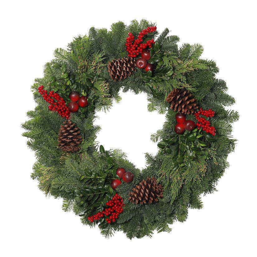 14" Royal Fruit Wreath (26" OD) 1211