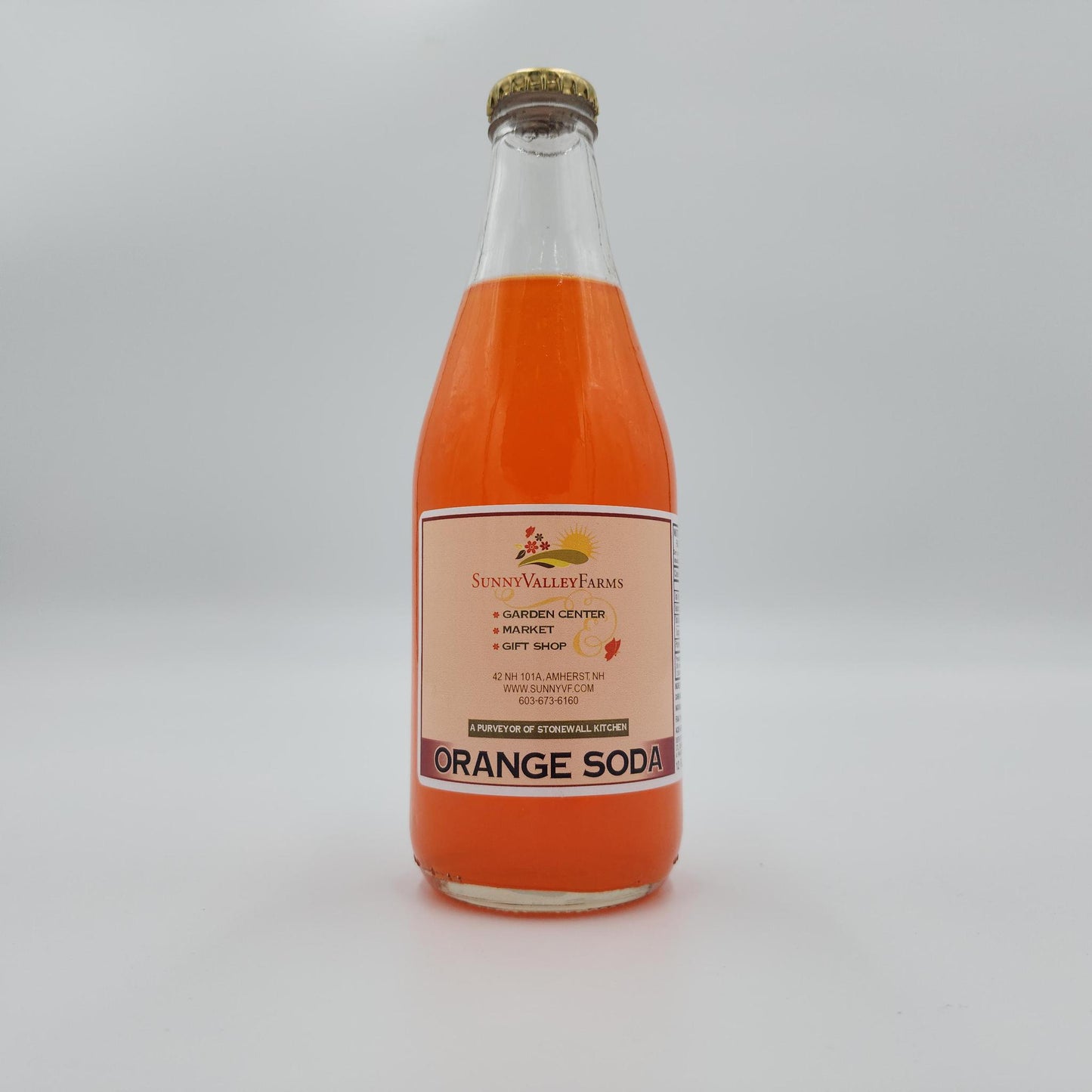 Sunny Valley Farms - Orange Soda 12 oz Glass Bottle