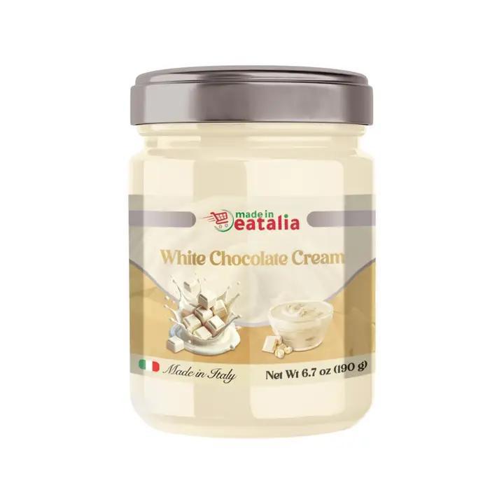 Made in Eatalia - White Chocolate Cream – Smooth & Velvety Italian Spread 6.7 oz