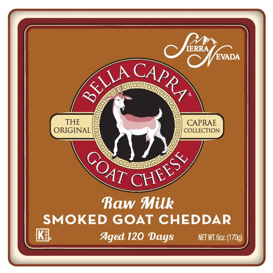 Sierra Nevada Cheese Company - Smoked Raw Milk Aged Goat Cheddar 6 oz Brick
