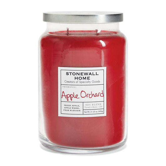 Stonewall Kitchen Candle Apple Orchard - Large Apothecary 21.25 oz jar 652613