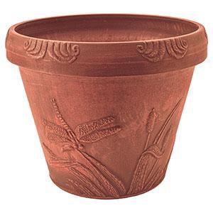 Arcadia Dragonfly Pot 13x11" Cotta 80690422