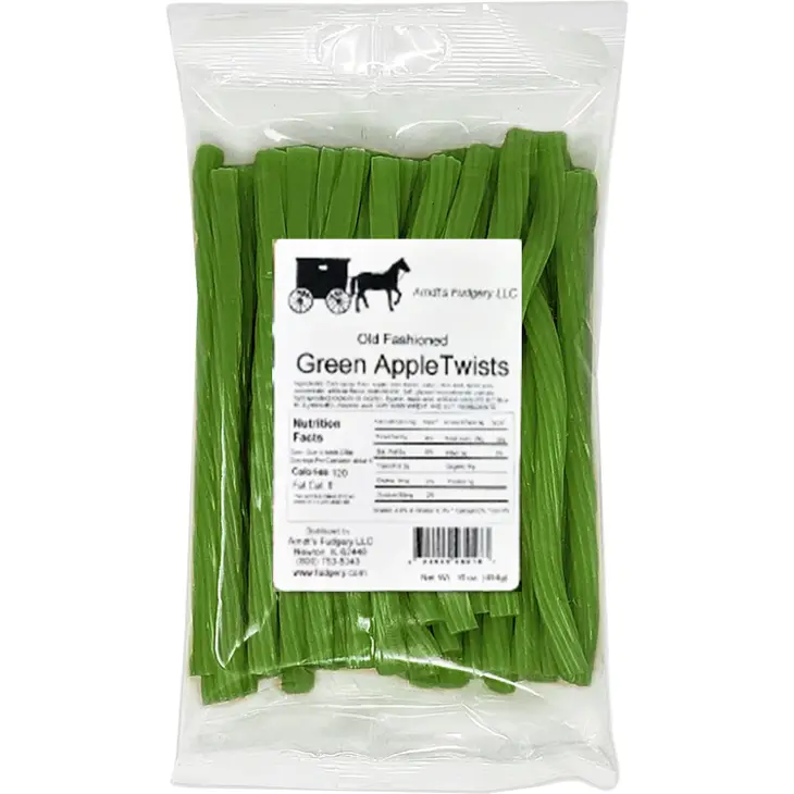 Arndt's Fudgery -  Licorice Twists Green Apple 16 oz.