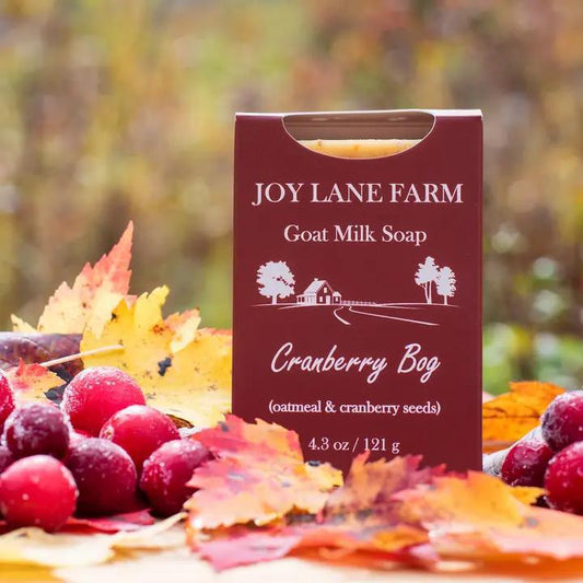Joy Lane Farm - Goat Milk Bar Soap - Cranberry Bog 4.3 oz