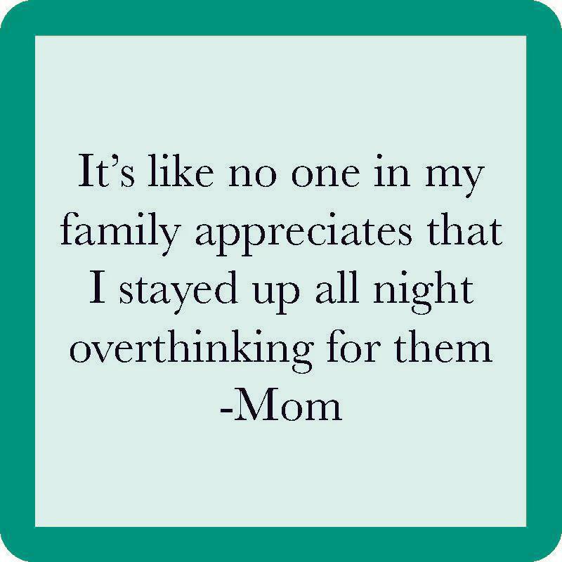 Drinks On Me: Coaster: Overthink Mom 1080