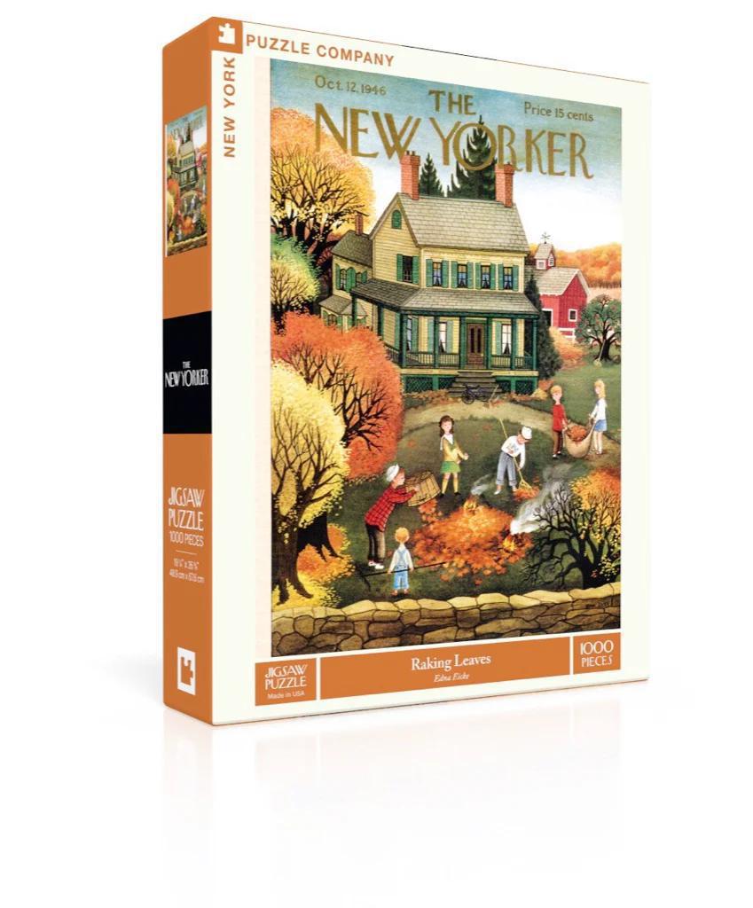 New York Puzzle Company - Raking Leaves - NPZNY2381 (Fall)