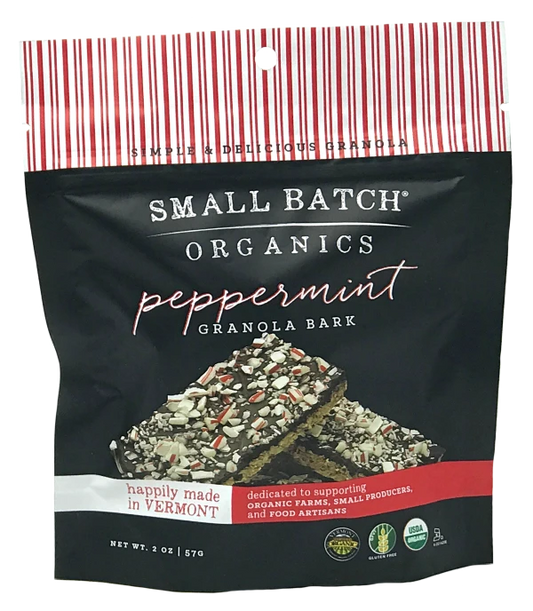 Small Batch Organics - Granola Bark Peppermint  2oz DISCO