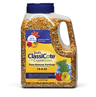 Jack's ClassiCote with Crystal Green, 15-8-23 Time-Release Fertilizer for Indoor and Outdoor Plants, 6lbs - 80060065