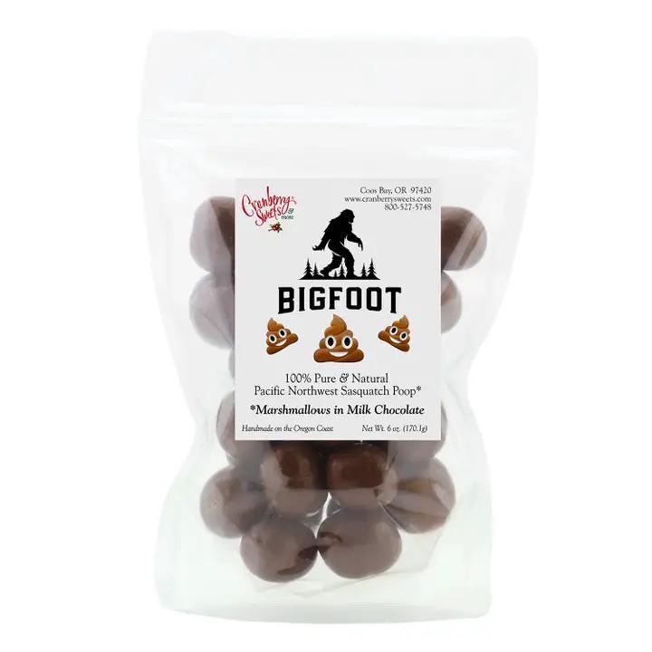 Cranberry Sweets & More - Bigfoot "Poop" Milk Chocolate Marshmallows 2 oz - WBFP2