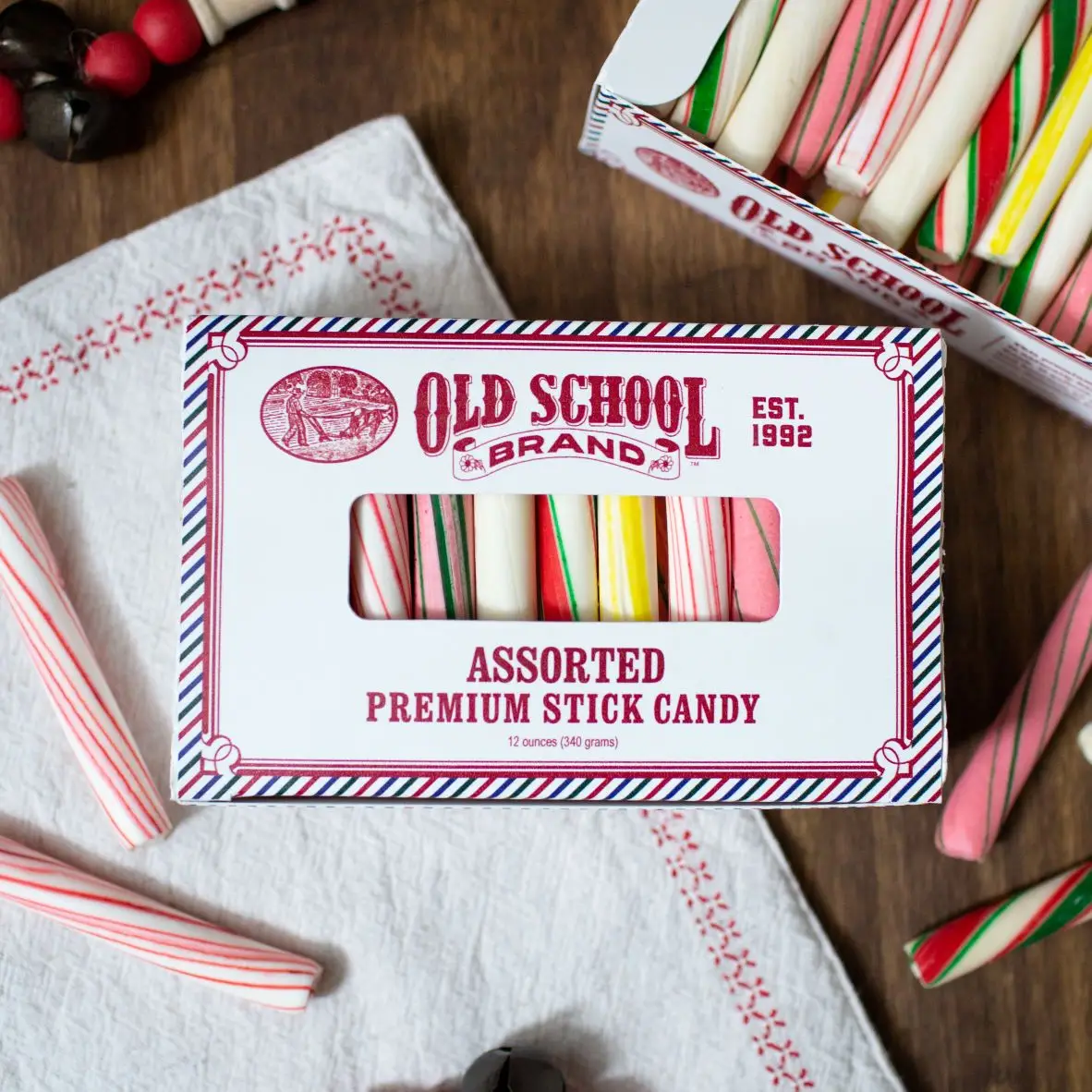 Old School Brand -  Assorted Stick Candy 12oz Box