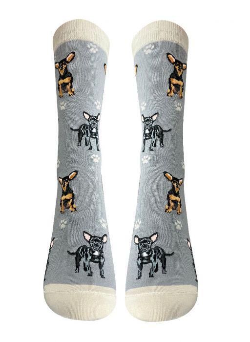 E&S Pets - Chihuahua, Black Full Body Socks 800 FB -11