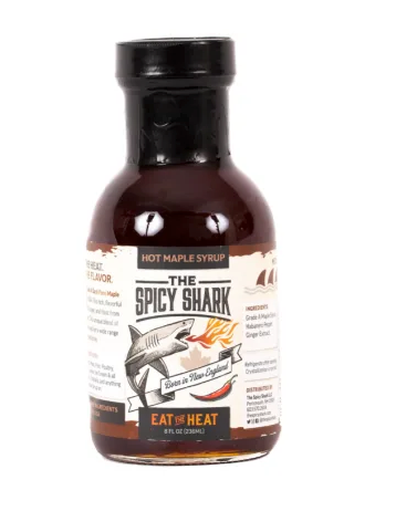 The Spicy Shark Hot Maple Syrup 8 oz DISCO