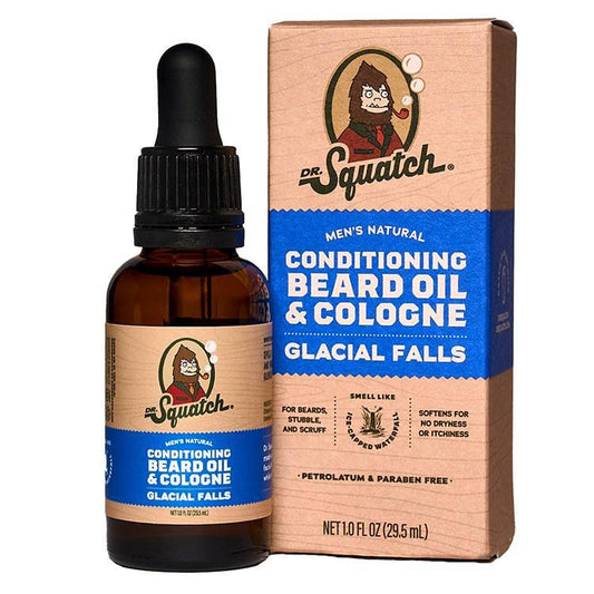 Dr. Squatch - Glacial Falls Conditioning Beard Oil & Cologne 1 oz - WH-BCL-GFL-01