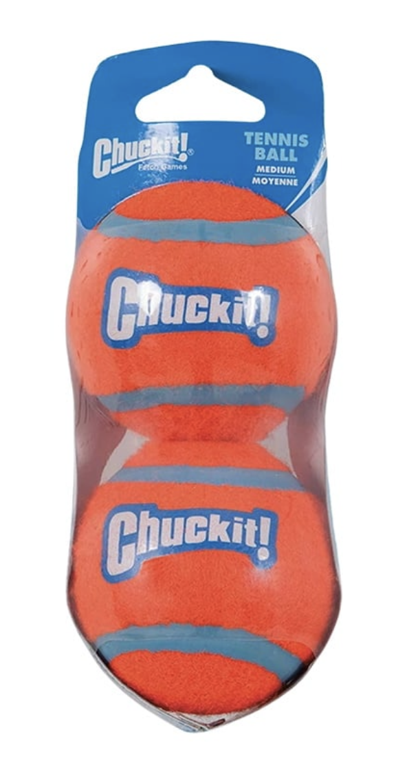 Chuck It! - Double Pack Dog Tennis Ball Dog Toy, Medium 29000185