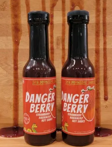 Sea Monster Sauces Danger Berry Hot Sauce 5 oz DISCO