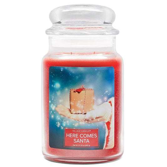 Stonewall Kitchen Here Comes Santa - Large Glass Dome - Seasonal* 21.25 oz jar 4260181