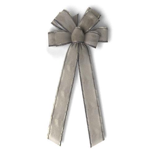 #40 8 Loop Elite Metallic Bow/ANTIQUE SILVER (2029-012-53)